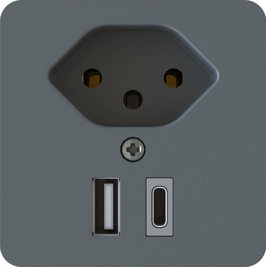 piccola combinazione tipo 13 / USB-A+C 18W in.+pl.fr. priamos ant