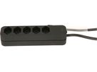 Steckdosenleiste Swiss Line 5x Typ13 schwarz