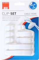 Clip set cablemanagement white