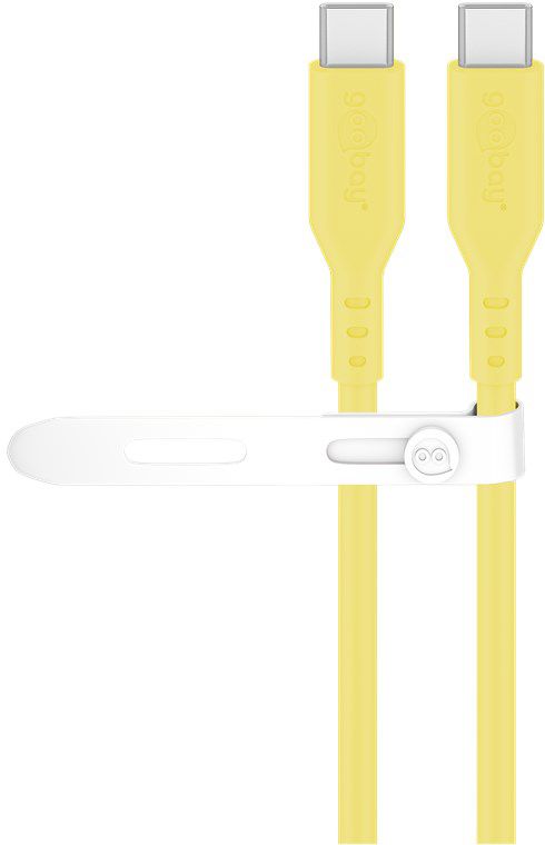 cavo di ricarica USB-C silicone 1.5m giallo