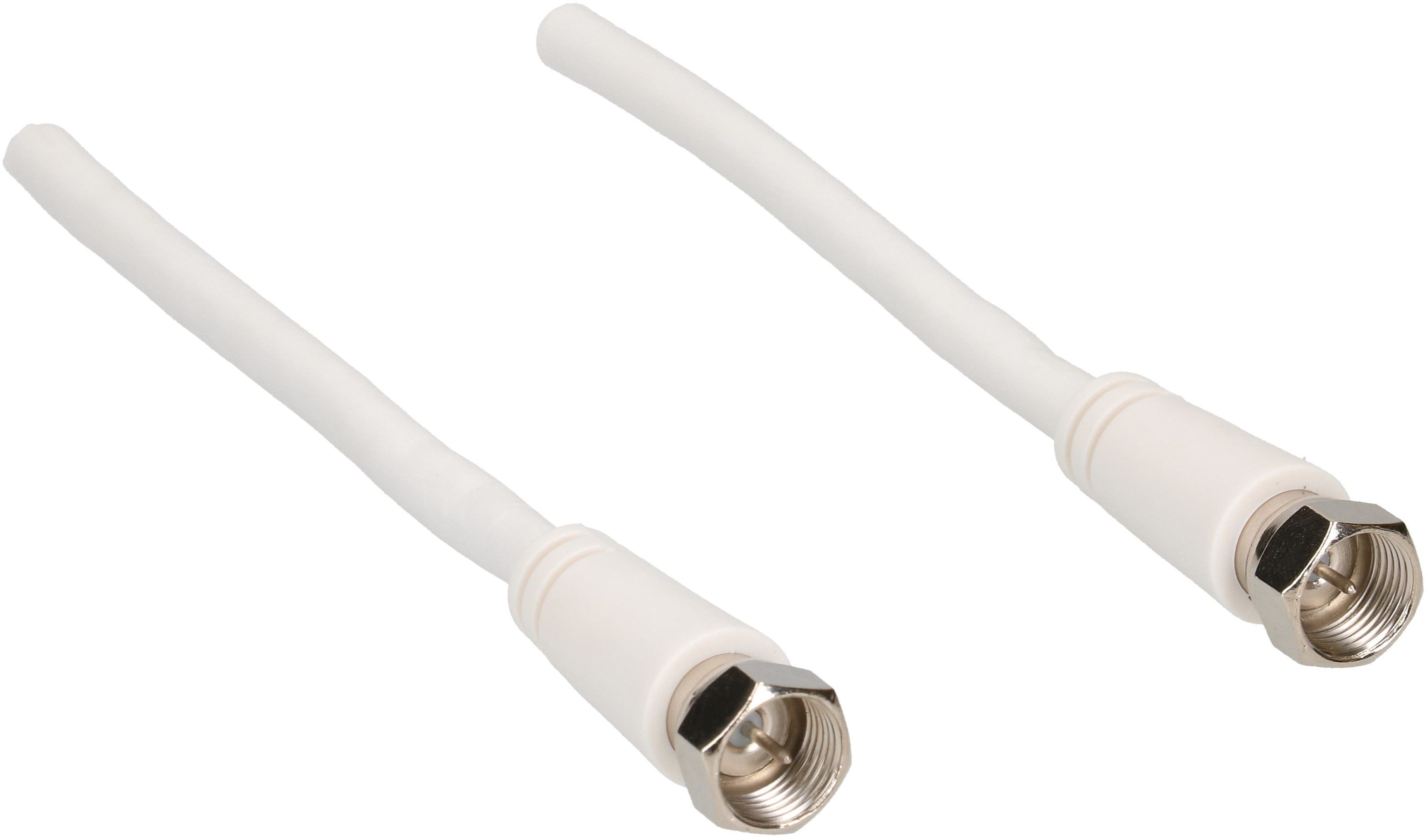 câble de raccordement SAT 90dB 1.5m blanc