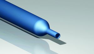 Flexible thermorétra. 5.0/2.3mm 9.5m 2:1 boîte paroi fine bleu