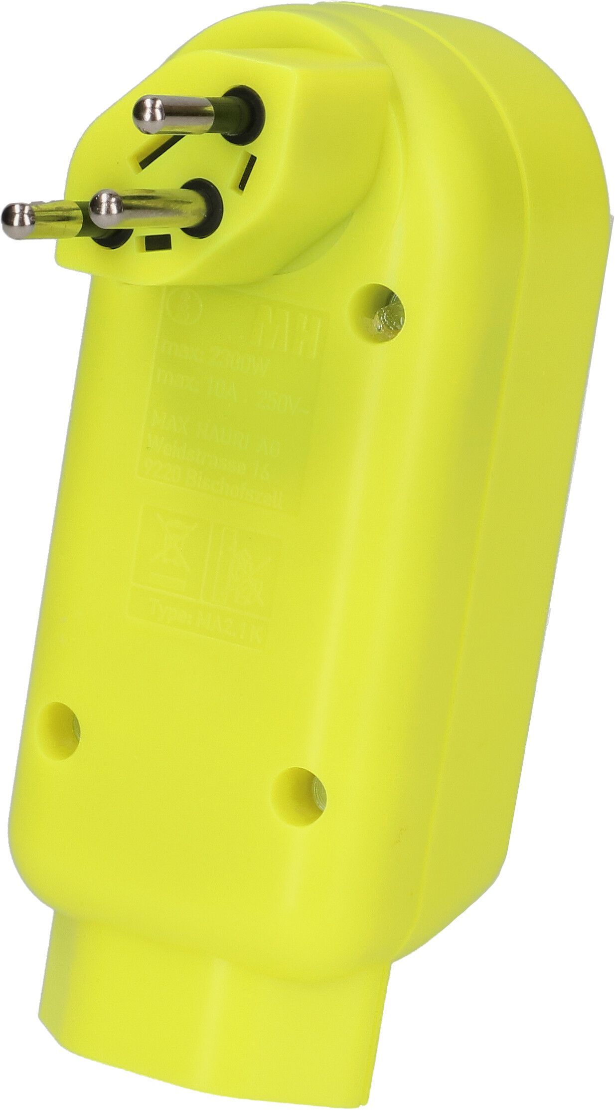 Abzweigstecker ADAPT 2+1x Typ 13 fl-gelb drehbar BS