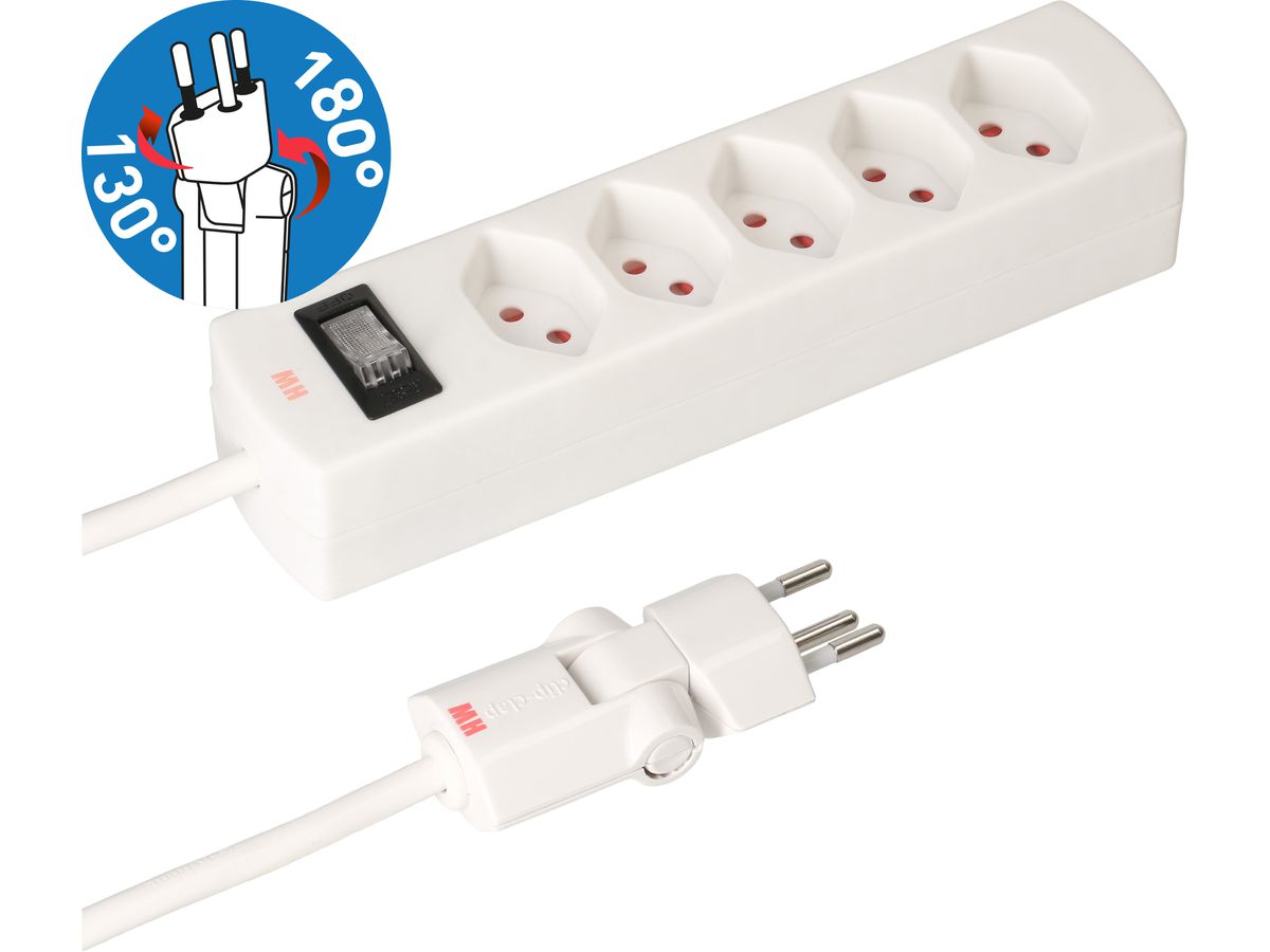 Multiple sockets Safety Line 5x type13