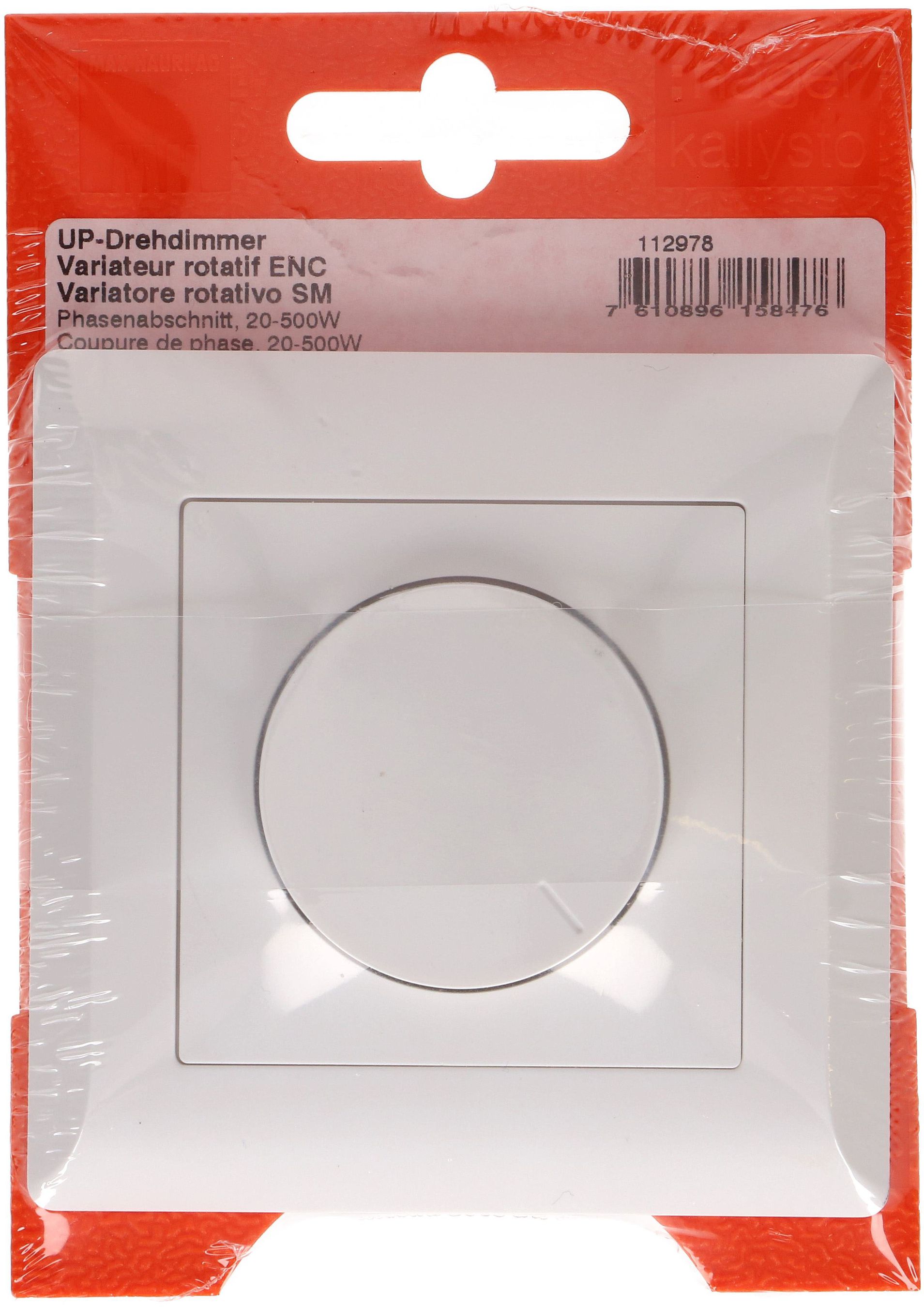 Drehdimmer Phasenabschnitt UP Kallysto weiss