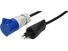 CEE câble adaptateur H07RN-F3G1.5 1.5m noir type 23 / CEE 16A