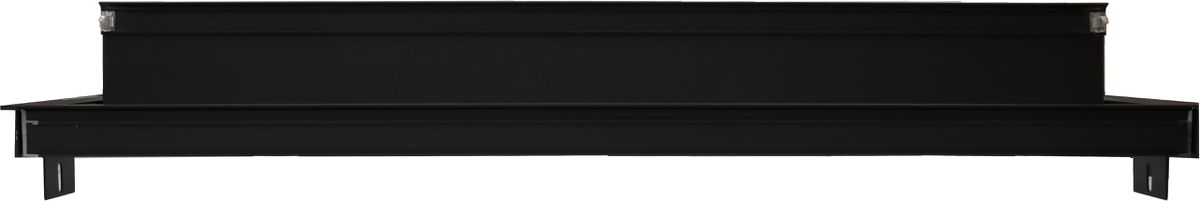 Duo plus Cover Einbaurahmen lang schwarz inkl. Befestigung