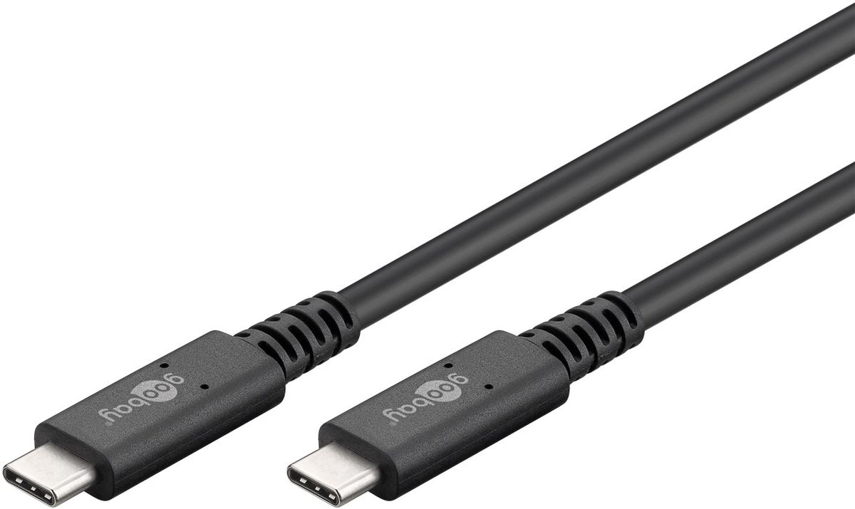 USB-C Kabel, USB4, 1m, schwarz