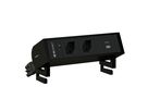 SUPRA Steckdoseneinheit schwarz 2x Typ 13 1x USB-C 60W +Halterung