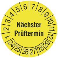 Prüfplakette "Nächster Prüftermin" 24