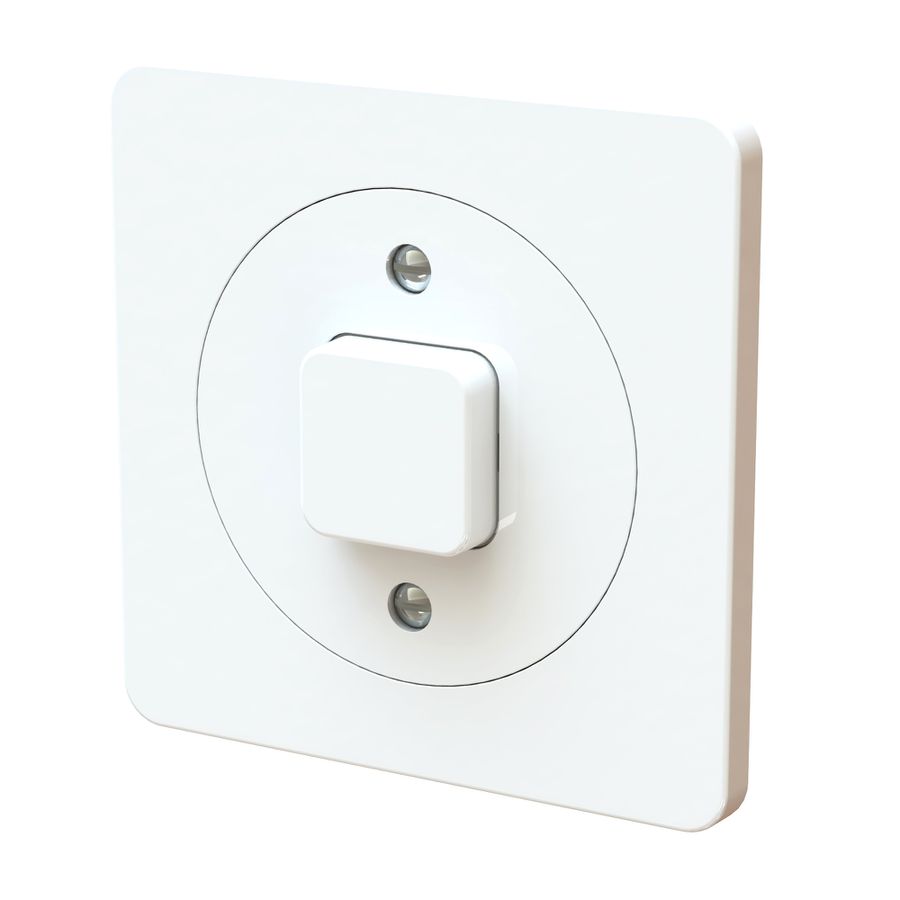 Flush-type wall switch schema 3 maxONE white