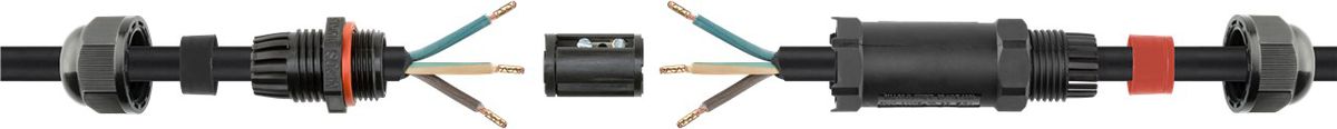 Kabelverbinder IP68 schwarz 10cm