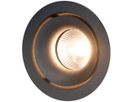 LED-Einbauspot MOON schwarz 3000K 650lm 36°