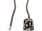 Câble secteur 3G1.0 5m noir blindé avec type 12 clip-clap