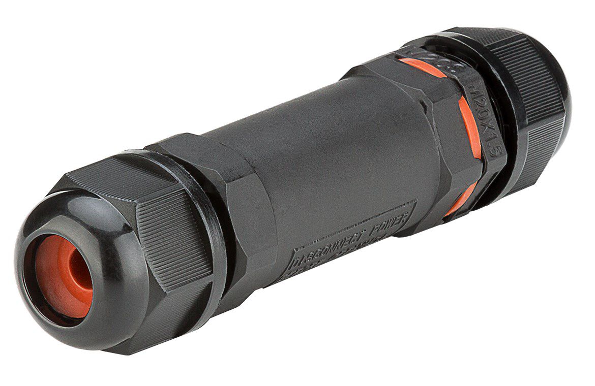 Kabelverbinder IP68 schwarz 10cm