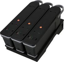 LIBERTY QIKPAC Bundle sw Charger Base +3 Akkus mit USB-A/C 12/60W