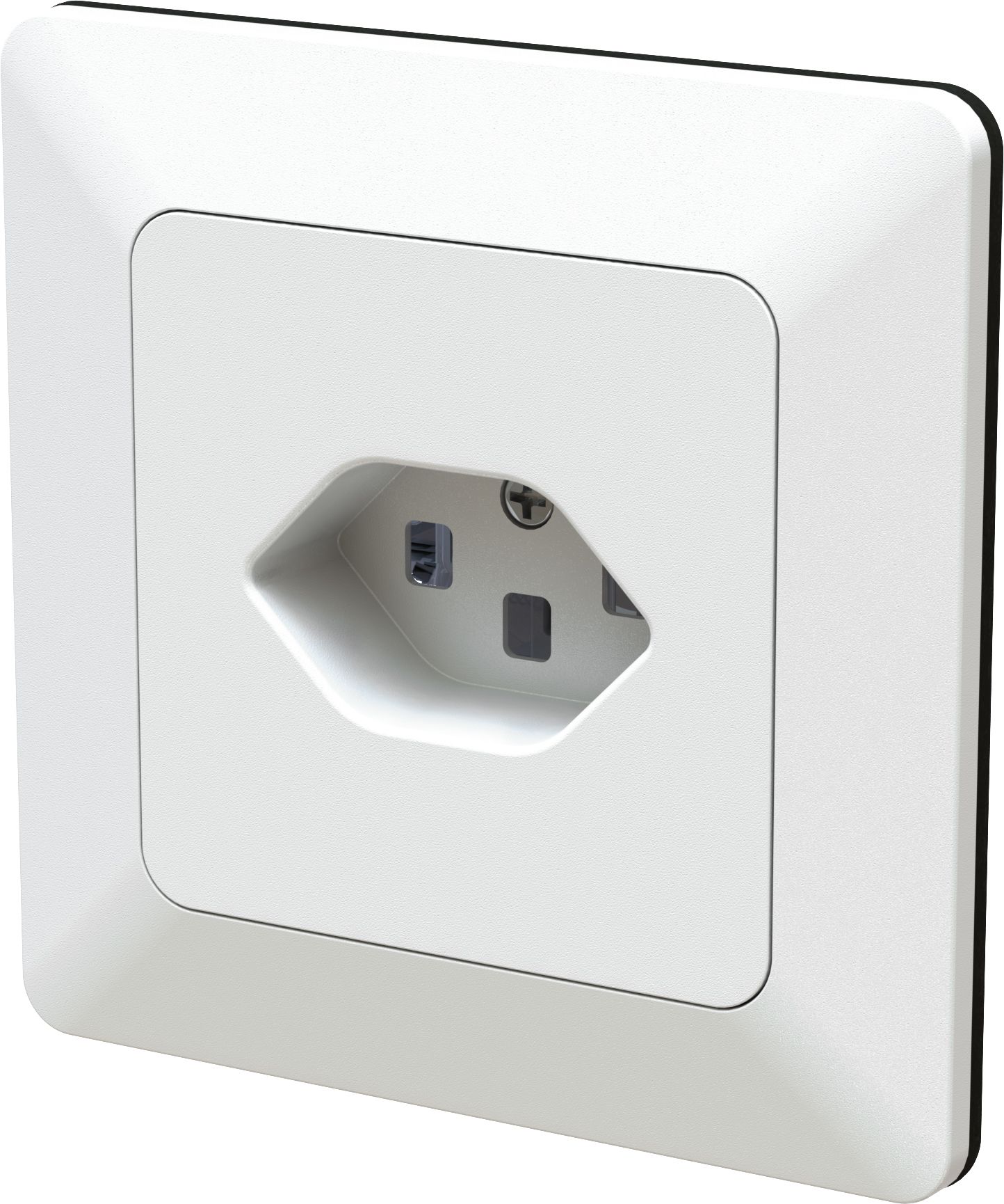 Flush-type wall socket 1x type 23 white