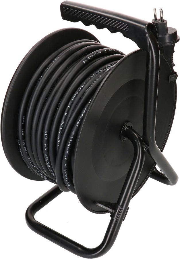 Kabelrolle 3x Typ 13 IP55 33m schwarz