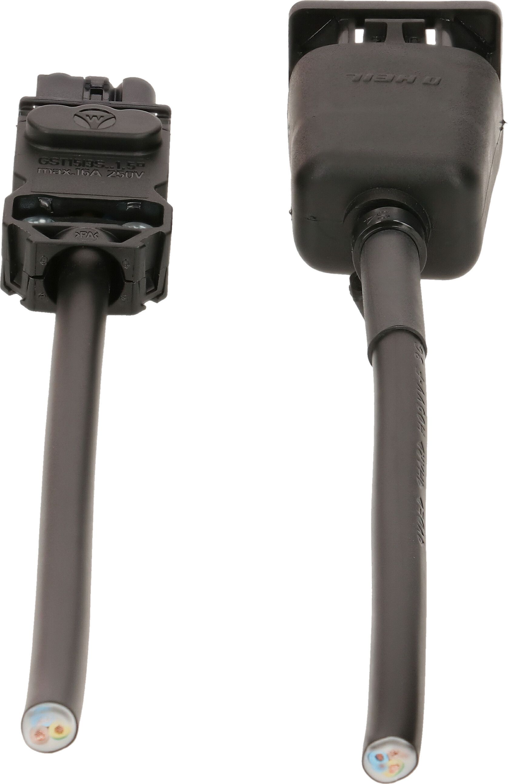 câble d'appareil TD H05VV-F3G1.0 0.8m noir C14/GST15i3