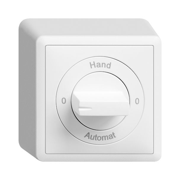 Drehschalter Schema 2/1L 0-Hand-0-Automat AP EdizioDue weiss
