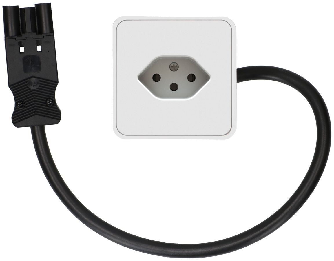 presa aggiuntiva per mobili 1x tipo 13 bianco 0.5m AC166