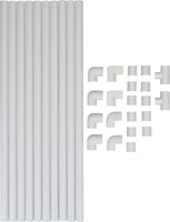 Cablefix Set 10mm 10x 40cm + 21 Zubehörteile weiss