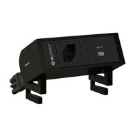 SUPRA presa multipla nero 1x tipo 13 1x USB-C 60W