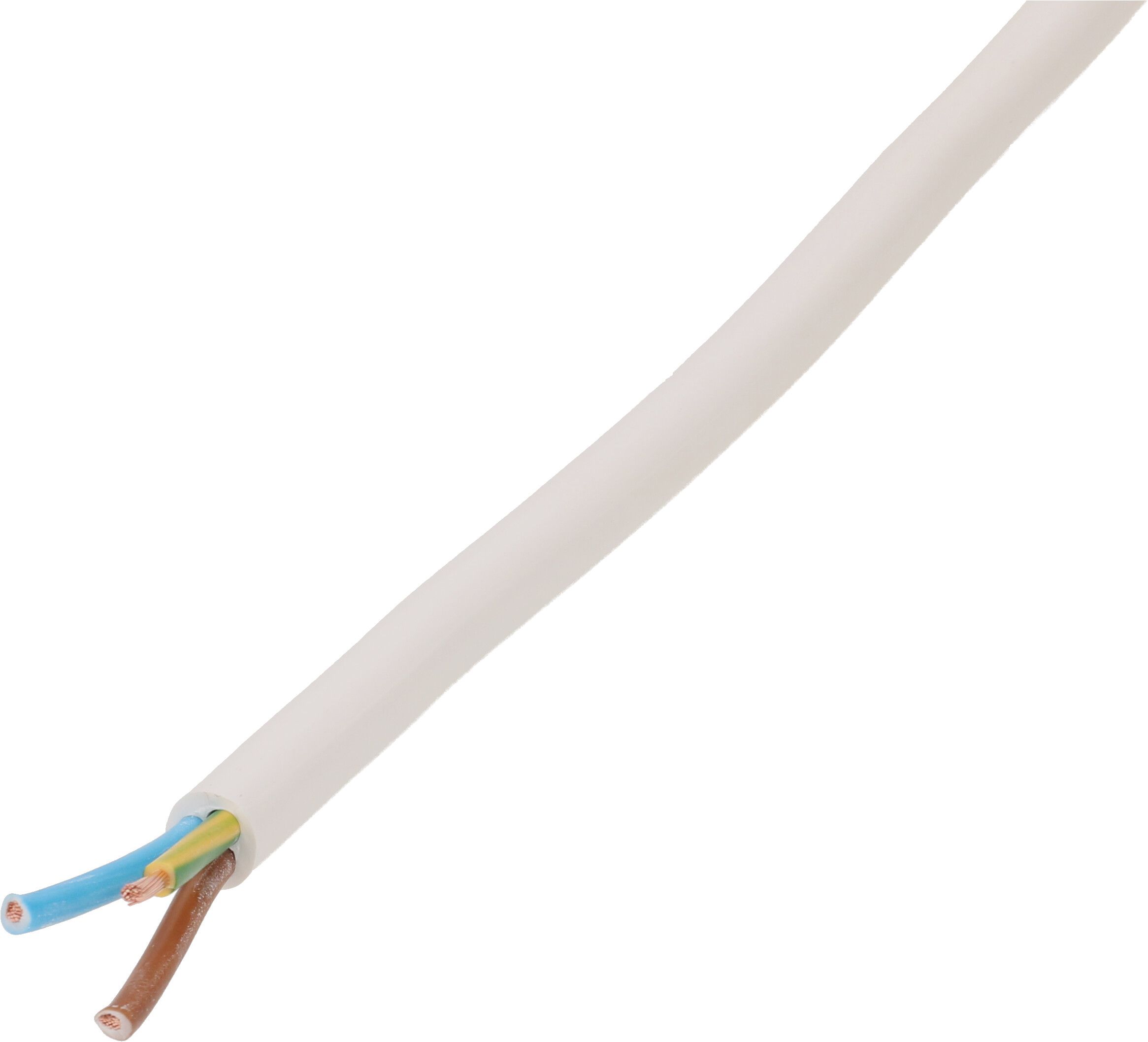 câble TD H05VV-F3G1.5 50m blanc