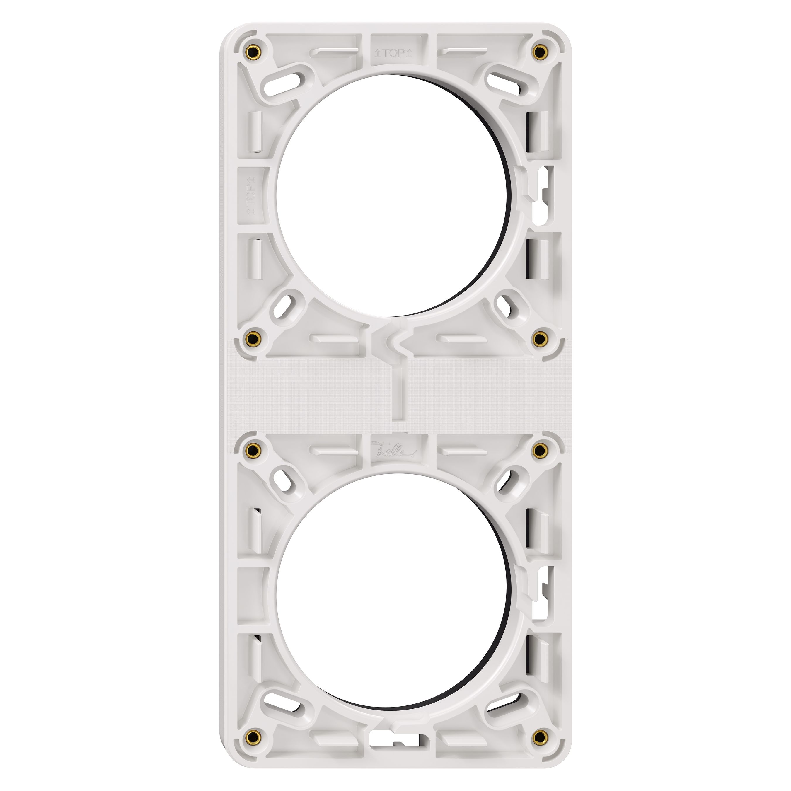telaio di montaggio ta.2x1 orizzontale+verticale INC Nevo bianco