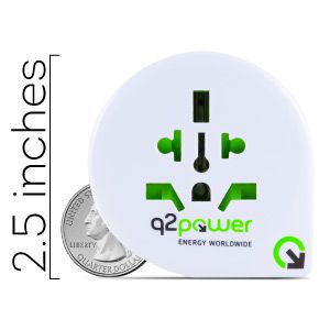 Q2 Power adaptateur mondial Schuko - USB