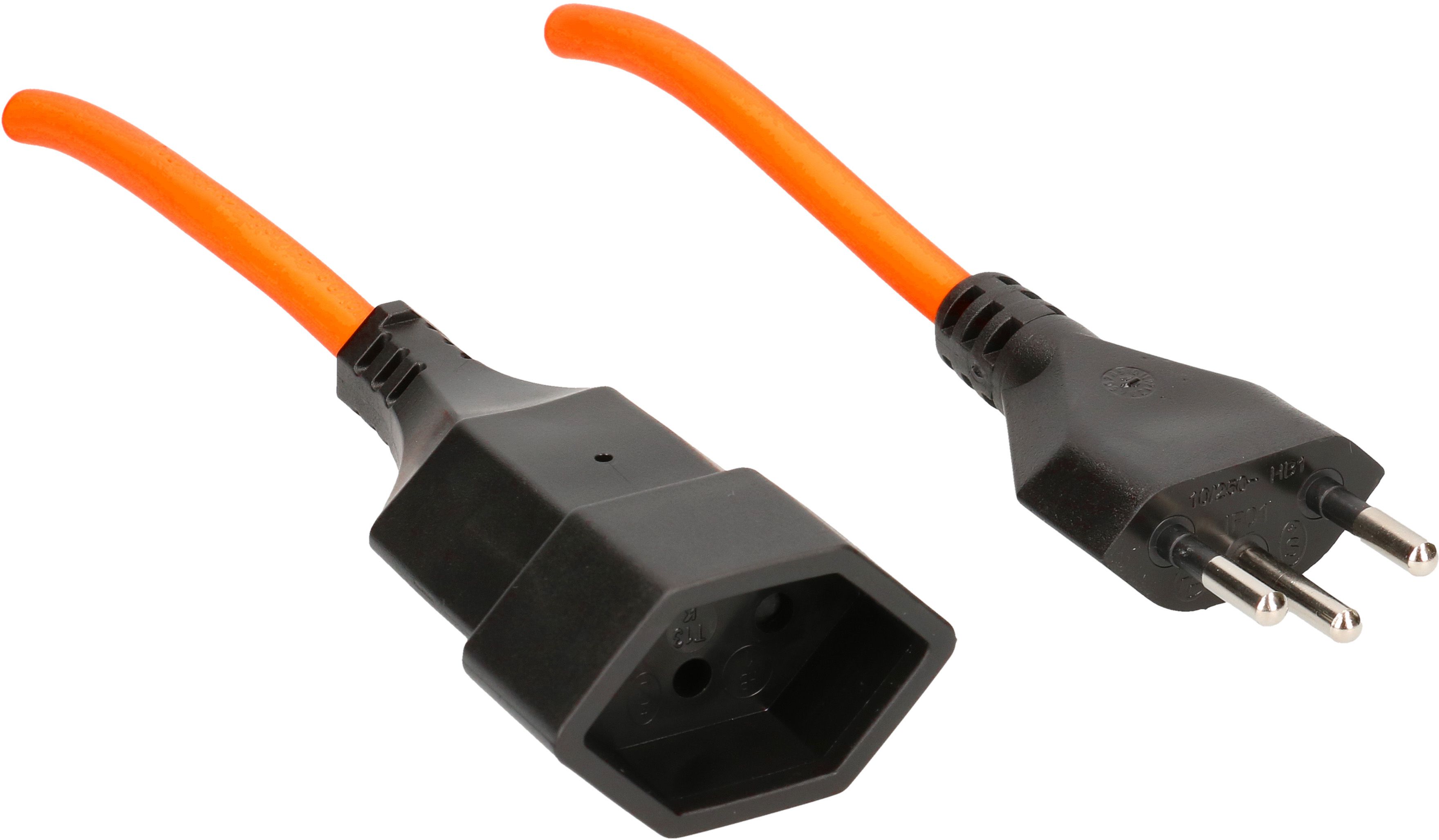 Rallonge TD3x1mm2 orange L=3m