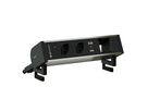 SUPRA bloc multiprise anodisé 2x type 13 1x USB-A/C 1x vide