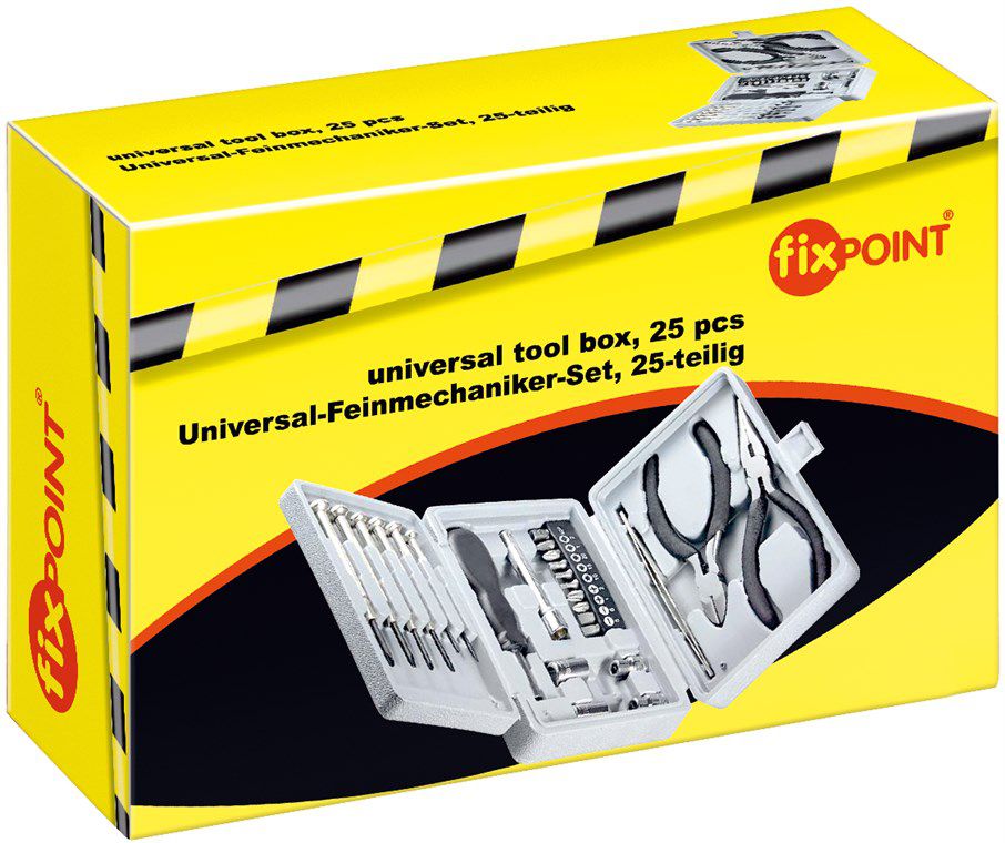 Universal-Feinmechaniker-Set, 25-teilig, in Plastikbox