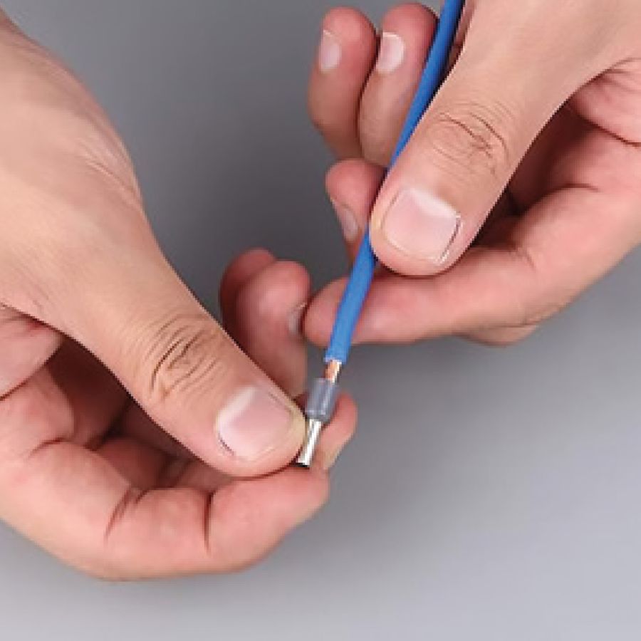 Crimpzange für Aderendhülsen und Quetschkabelschuhe