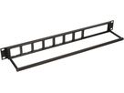 19 Zoll Panel 1HE ALU schwarz eloxiert