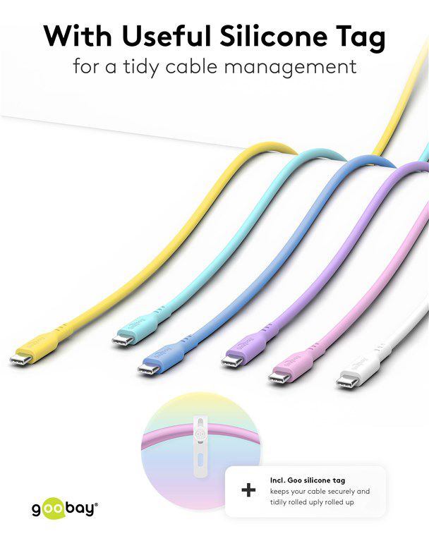 Ladekabel USB-C Silikon 1.5m pink