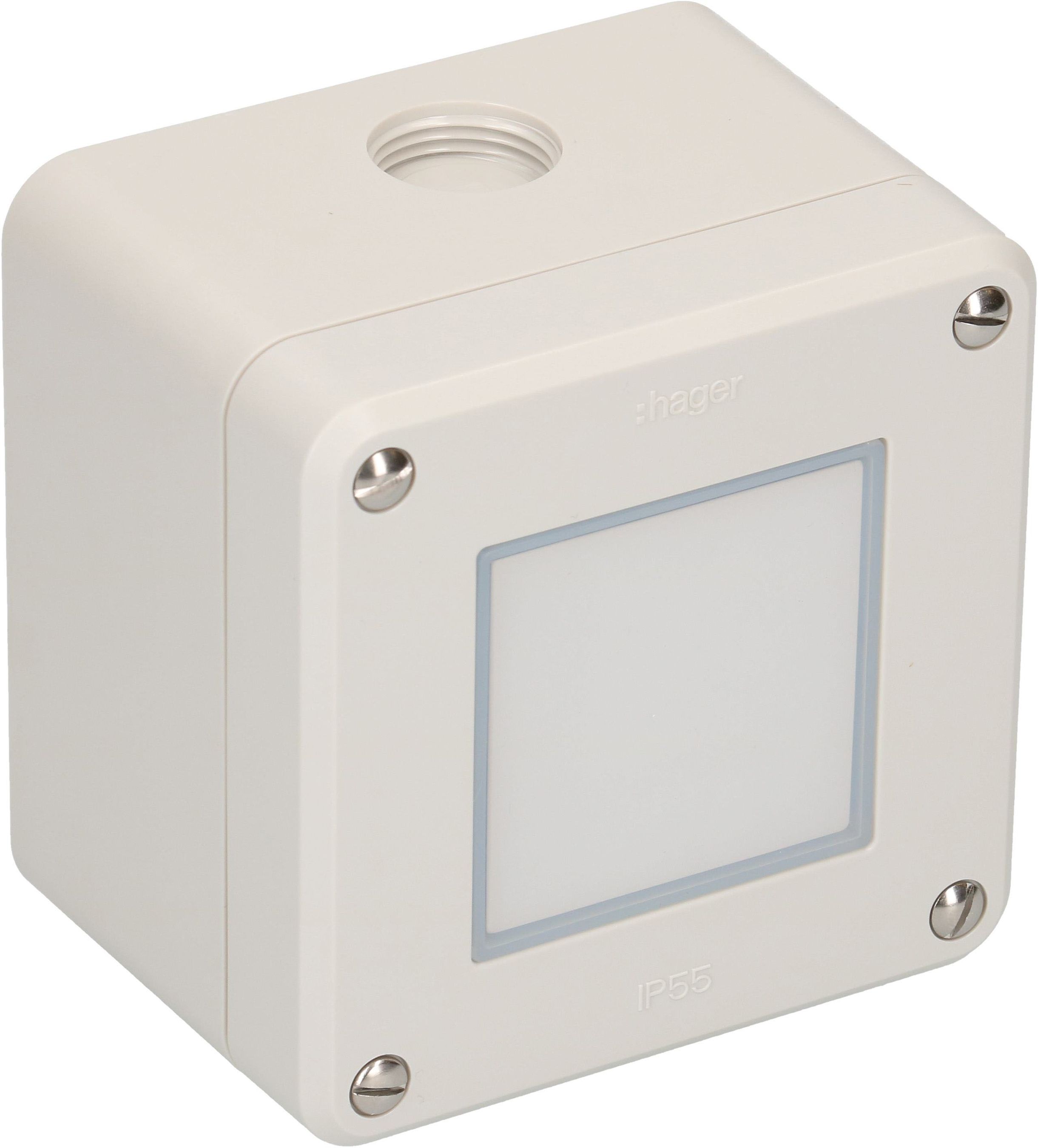 Druckschalter Schema 3 Gr.1x1 AP Robusto IP55 grau