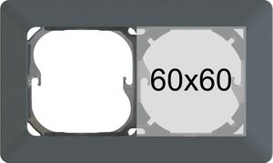 linea di testa INC 1x2 60x60 orizzontale priamos antracite