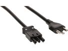 TD-Anschlusskabel H05VV-F3G1.5 1m schwarz Typ 23 / AC 166