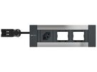 INTRO2.0 Steckdoseneinheit eloxiert 1x Typ 13 2x Leermodul