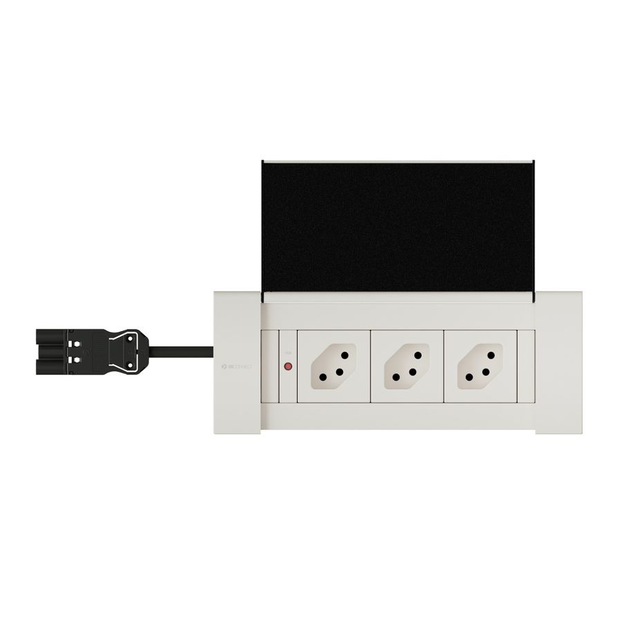 NEXO Steckdoseneinheit weiss 3x Typ 13