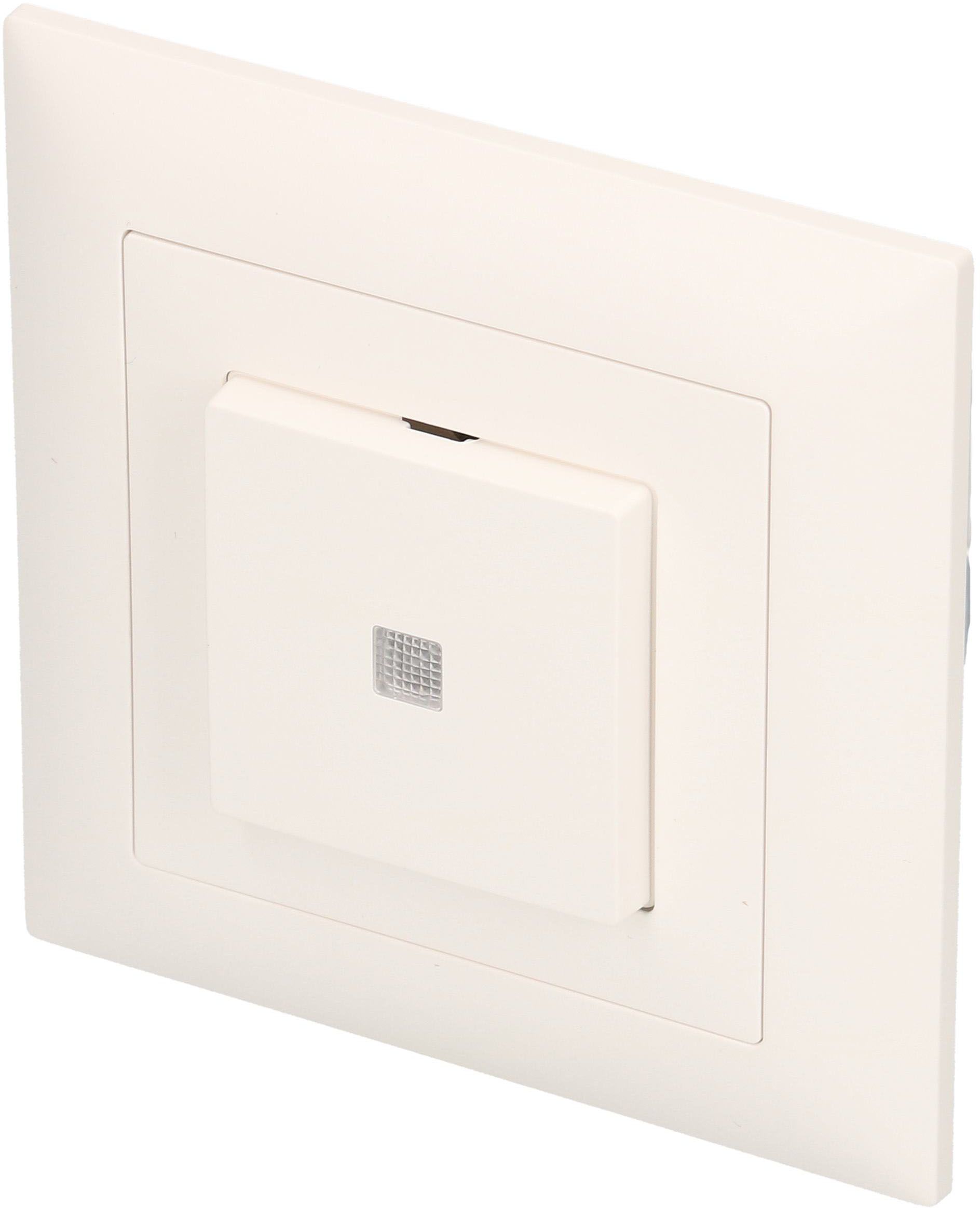 interrupteur à poussoir schéma 3 illuminé jaune ENC EdizioDue bc