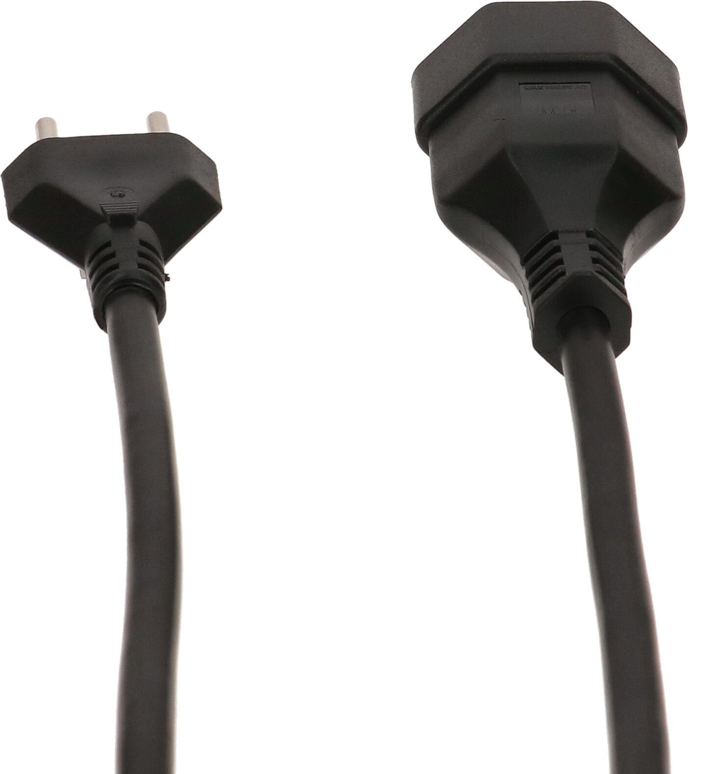 TD-Verlängerung H05VV-F3G1.5 3m schwarz Typ 12 / Typ 13