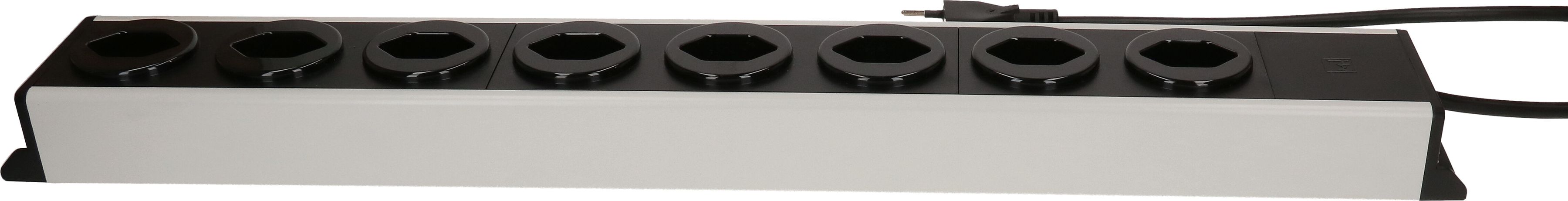Steckdosenleiste Power Line 8x Typ 13 grau/schwarz 1.5m