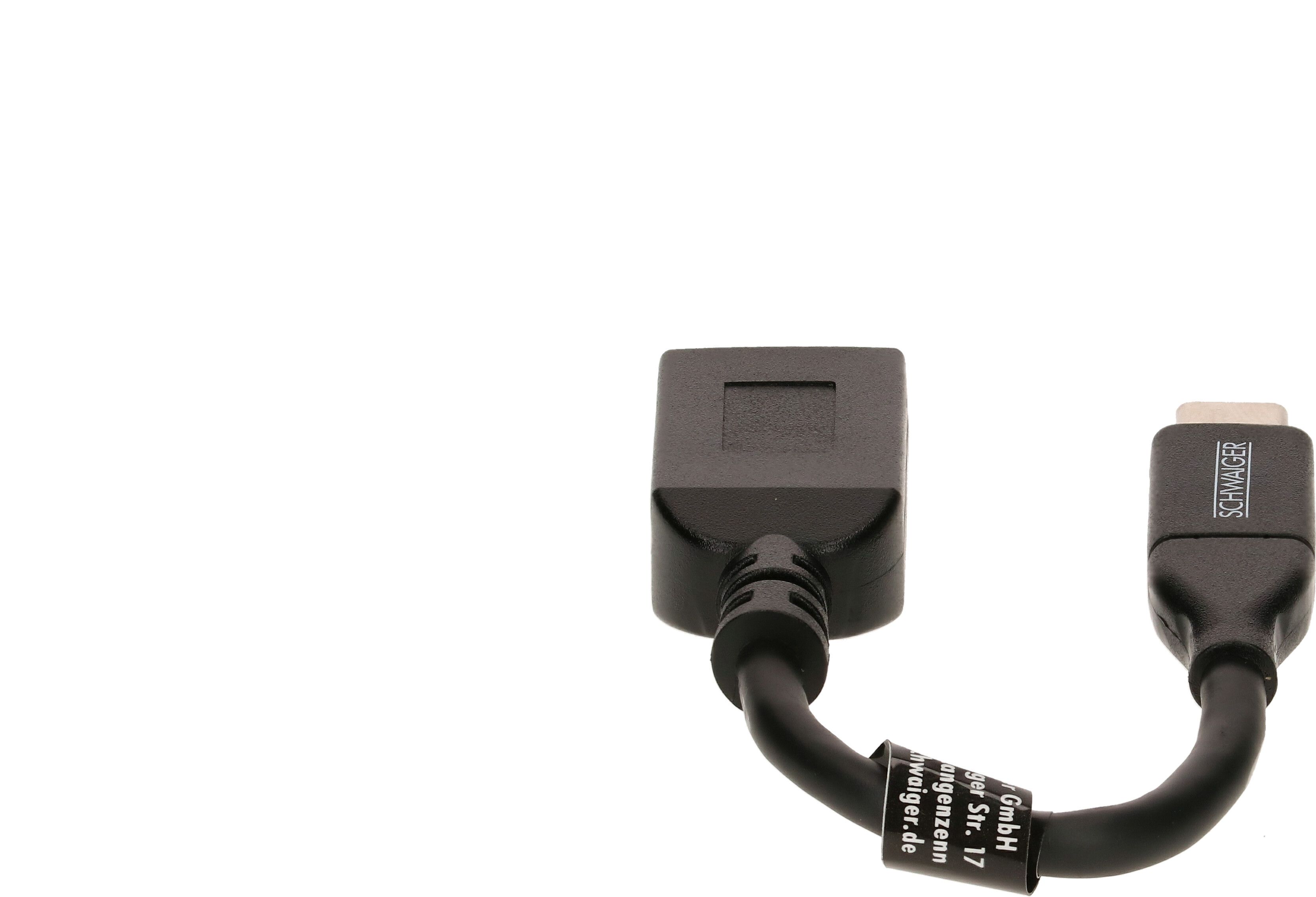 USB 3.1 Anschlusskabel 0.15m schwarz USB-C Stecker USB-A Kupplung - MAX  HAURI AG