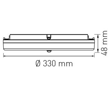 plafonnier FLAT CCT 33 PIR 18/25W 1980/2750lm