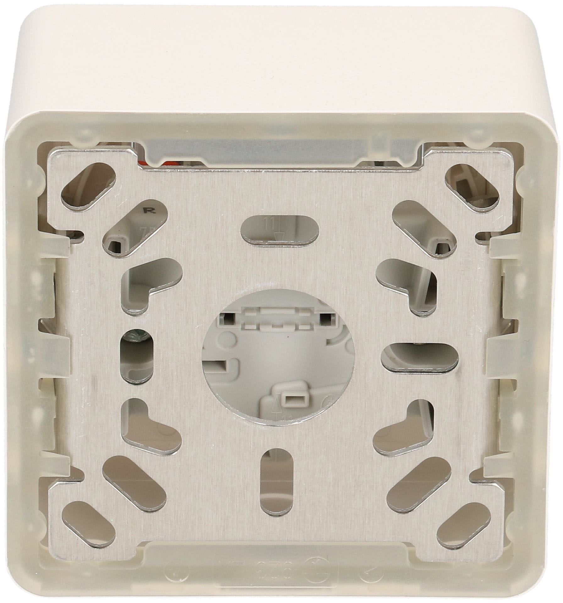 Drucktaster A/R beleuchtet AP EdizioDue weiss