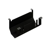 CAP/CUBO vaschetta per cavi nero M 4 volte
