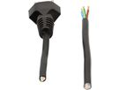 GD-Netzkabel H05RR-F3G1.0 2m schwarz Typ 12