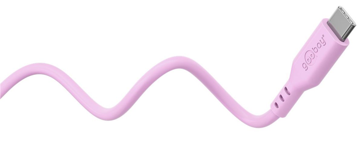 Ladekabel USB-C Silikon 1.5m pink